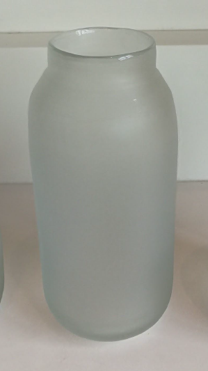 Frosted Glass Vase L