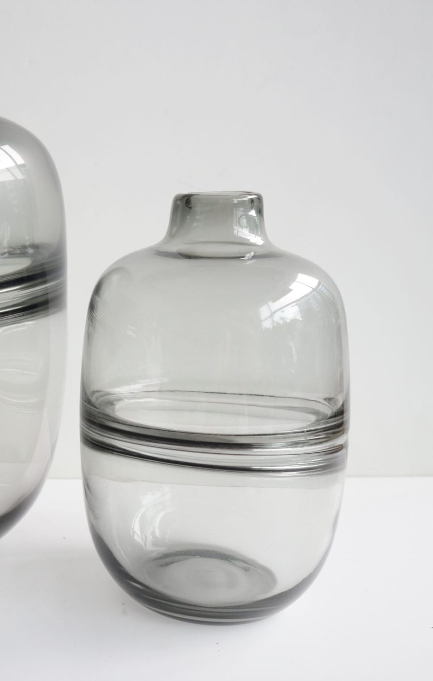 Grey Tint Glass Vase S