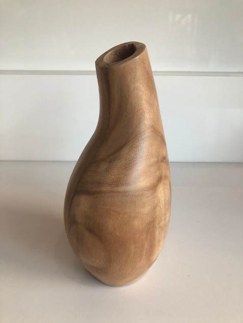 Mango Wood Pitcher Vase