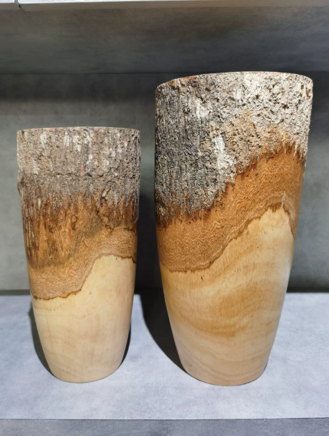 Mango Wood Rustic Charm Vase L