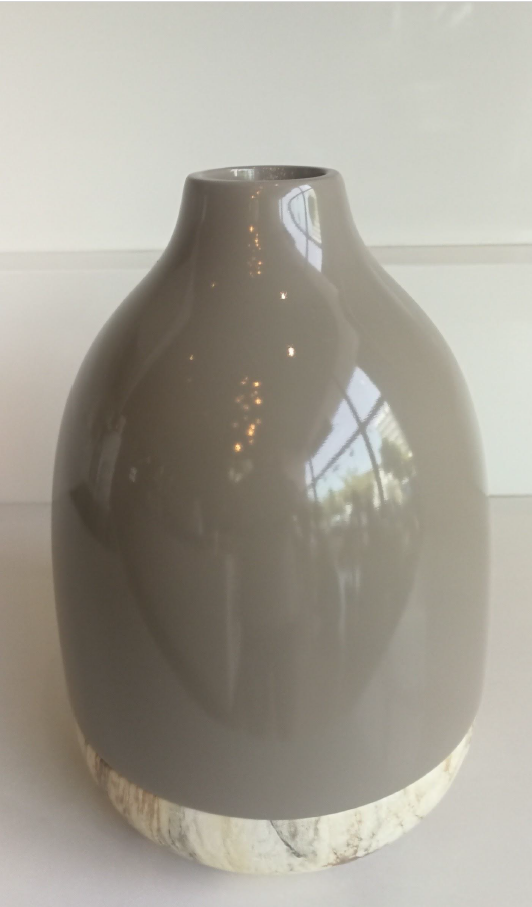 Sleek Granite Vase XL